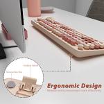 KOOTOP Retro Wireless Keyboard and Mouse Set