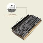 Retro Blue Mechanical Keyboard with LED Backlight