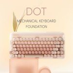 LOFREE DOT 75% Mechanical Keyboard - Pink GATERON Switches