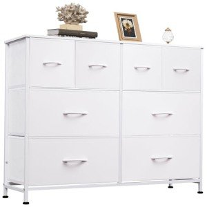 WLIVE 8-Drawer Fabric Dresser for Bedroom Storage