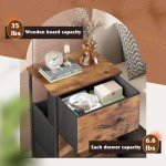 Rustic Brown 3-Drawer Dresser and Nightstand