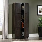 Cinnamon Cherry Storage Cabinet, 71.5" Tall