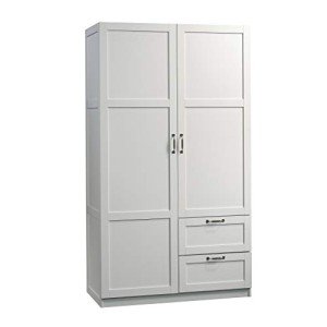 Soft White Storage Pantry Cabinet by Sauder