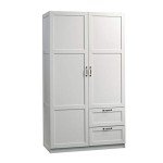 Soft White Storage Pantry Cabinet by Sauder