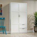 Soft White Storage Pantry Cabinet by Sauder