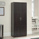 Cinnamon Cherry Storage Cabinet, 71.5" Tall