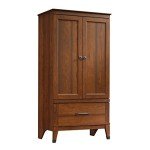 Sauder Carson Forge Armoire in Washington Cherry