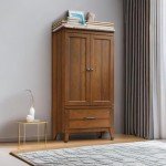 Sauder Carson Forge Armoire in Washington Cherry