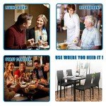 Modern Black Glass Dining Table Set for 4