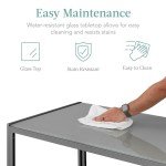 5-Piece Modern Glass Dining Set with Chairs