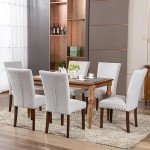 Set of 4 Light Grey Upholstered Dining Chairs
