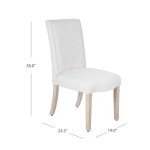 Cream Scalloped Dining Chairs - Set of 2