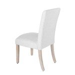 Cream Scalloped Dining Chairs - Set of 2