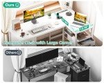 L Shaped Computer Desk with Storage & Power Outlet