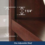 Sauder 2-Shelf Bookcase in Select Cherry Finish