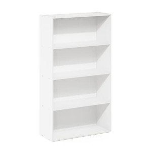 Furinno Pasir 4-Tier White Bookcase/Shelves