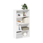 Furinno Pasir 4-Tier White Bookcase/Shelves