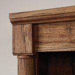 Vintage Oak Book Shelf with Doors - Sauder Palladia