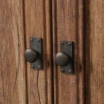 Vintage Oak Book Shelf with Doors - Sauder Palladia