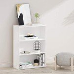Furinno Pasir 3-Tier White Bookcase Shelf