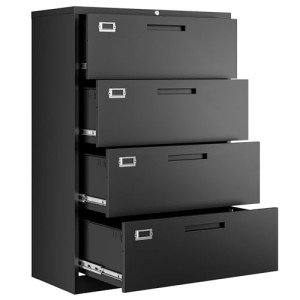 Letaya 4 Drawer Metal Lateral File Cabinet