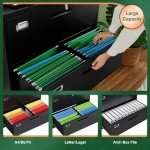 Letaya 4 Drawer Metal Lateral File Cabinet