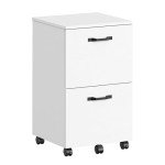 Rolling 2-Drawer File Cabinet for Home Office