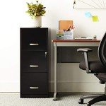 Lorell SOHO 18" Vertical File with 3 Drawers