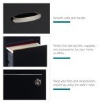 Lorell SOHO 18" Vertical File with 3 Drawers