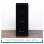 Lorell SOHO 18" Vertical File with 3 Drawers
