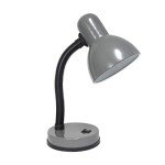 Gray Basic Metal Desk Lamp with Flexible Neck
