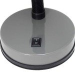 Gray Basic Metal Desk Lamp with Flexible Neck