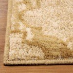 Large Beige Indoor Area Rug - Modern Geometric