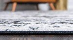 Sofia Collection Area Rug - Black/Ivory, 9' x 12