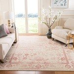 Adirondack Ivory & Rose Area Rug - 8' x 10