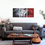 Abstract Cloud Tree 3-Panel Canvas Wall Art