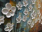 3D Flower Oil Painting Canvas Wall Art