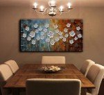 3D Flower Oil Painting Canvas Wall Art