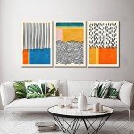 Set of 3 Midcentury Modern Wall Art Prints
