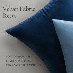 MIULEE Velvet Soft Decorative Throw Pillow Covers - 2 Pack