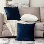 MIULEE Velvet Soft Decorative Throw Pillow Covers - 2 Pack