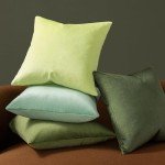 Set of 2 Green Velvet Throw Pillow Covers 18x18