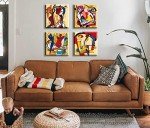 Colorful Music Wall Art - 4 Piece Canvas Set