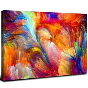 Colorful Abstract Canvas Wall Art for Living Room