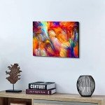 Colorful Abstract Canvas Wall Art for Living Room
