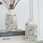 Abstract Ceramic Vase for Minimalist Home Decor