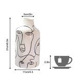 Abstract Ceramic Vase for Minimalist Home Decor