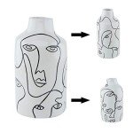 Abstract Ceramic Vase for Minimalist Home Decor