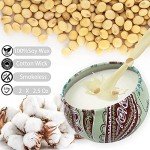 2 Pack Floral Scented Soy Candles for Home