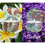 2 Pack Floral Scented Soy Candles for Home